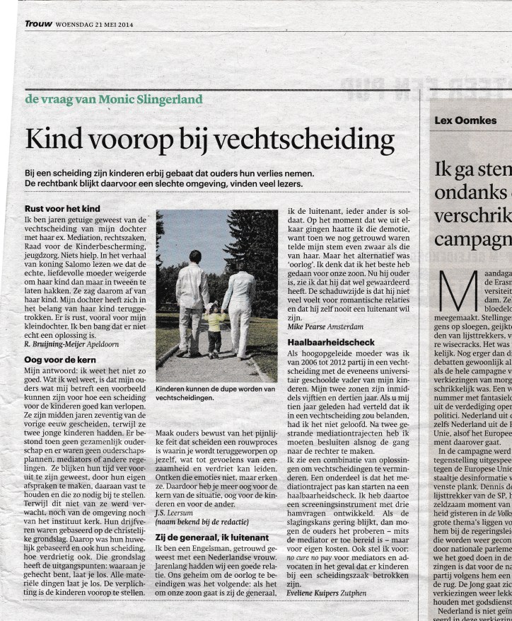Trouw article